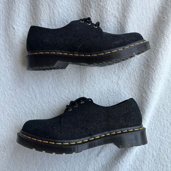 New Dr. Martens  1461 Glitter Ray Black women’s oxfords US Size 9 chunky‎ - Picture 8 of 12